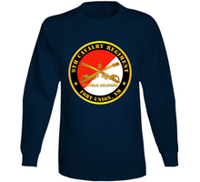 Load image into Gallery viewer, Army - 9th Cavalry Regiment - Fort Union,  NM - Buffalo Soldiers W Cav Branch Long Sleeve T Shirt
