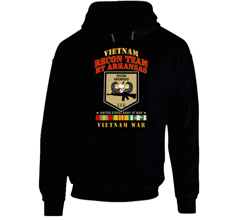 Recon Team -  Recon Team - Rt Arkansas - Vietnam War W Vn Svc Hoodie