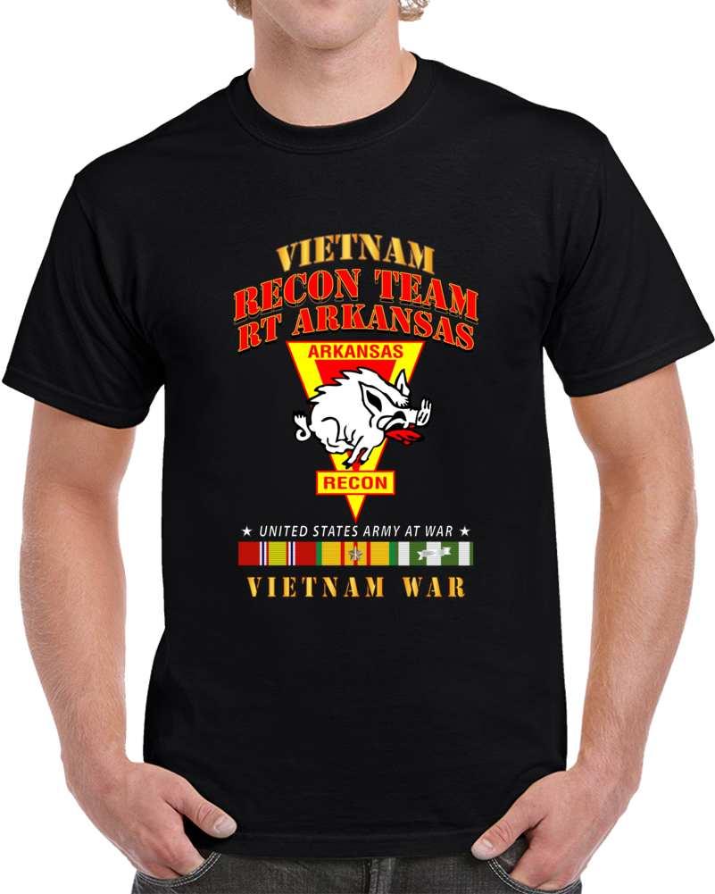 Recon Team -  Recon Team - Rt Arkansas - Razor - Vietnam War W Vn Svc T Shirt