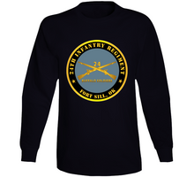 Load image into Gallery viewer, Indoor Wall Tapestries - Army - 24th Infantry Regiment - Fort Sill, Ok - Buffalo Soldiers W Inf Branch Long Sleeve T Shirt
