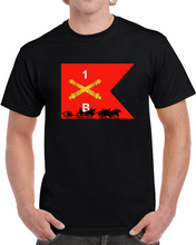 Load image into Gallery viewer, Union Army - Bravo Battery 1st Rhode Island Light Artillery With Guidon In Back T Shirt
