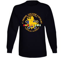 Load image into Gallery viewer, C Troop, 1st-9th Cavalry - Headhunters - Vietnam Vet W 1966-1967 Vn Sv Svc Long Sleeve T Shirt
