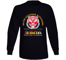 Load image into Gallery viewer, 864th Engineer Bn - June 9 1965 - 6 Sept 1965 - Vietnam Vet W Vn Svc Long Sleeve T Shirt
