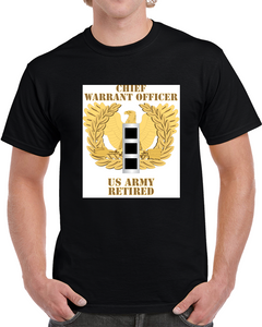 Army - Emblem - Warrant Officer - Cw3 - Retired T Shirt