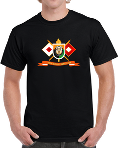 Army - 112th Signal Battalion W Signal Branch - Flash W Br - Ribbon X 300 T Shirt
