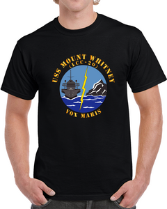 Navy - Uss Mount Whitney (lcc20) - Vox Maris Wo Border X 300 T Shirt