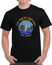 Load image into Gallery viewer, Navy - Uss Mount Whitney (lcc20) - Vox Maris Wo Border X 300 T Shirt
