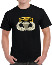 Load image into Gallery viewer, Sof - Airborne Badge - Ranger Tab T Shirt
