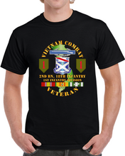 Load image into Gallery viewer, Army - Vietnam Combat Infantry Veteran W 2nd Bn 18th Inf 1st Inf Div Ssi T Shirt
