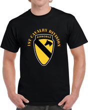 Load image into Gallery viewer, Army - 1st Cavalry Division SSI w Airmobile Tab T Shirt
