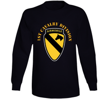 Load image into Gallery viewer, Army - 1st Cavalry Division Ssi W Airmobile Tab Long Sleeve T Shirt
