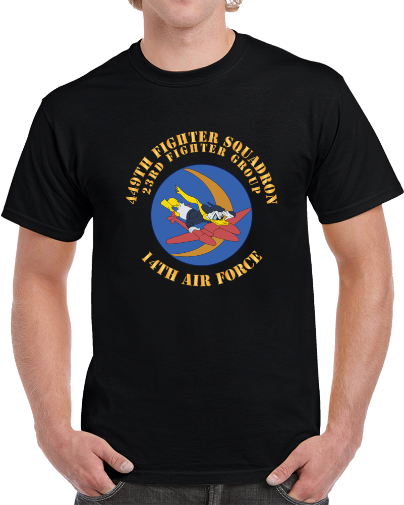 Aac - 449th Fighter Sq 23rd Fighter Group 14th Af X 300 T Shirt