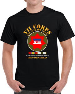 Army -  Vii Corps - The Jayhawk Corps - Ssi W Cold War Svc X 300 T Shirt