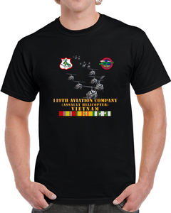 Army - 119th Aviation Company (assault Helicopter) W Ssi W Vn Svc X 300 T Shirt