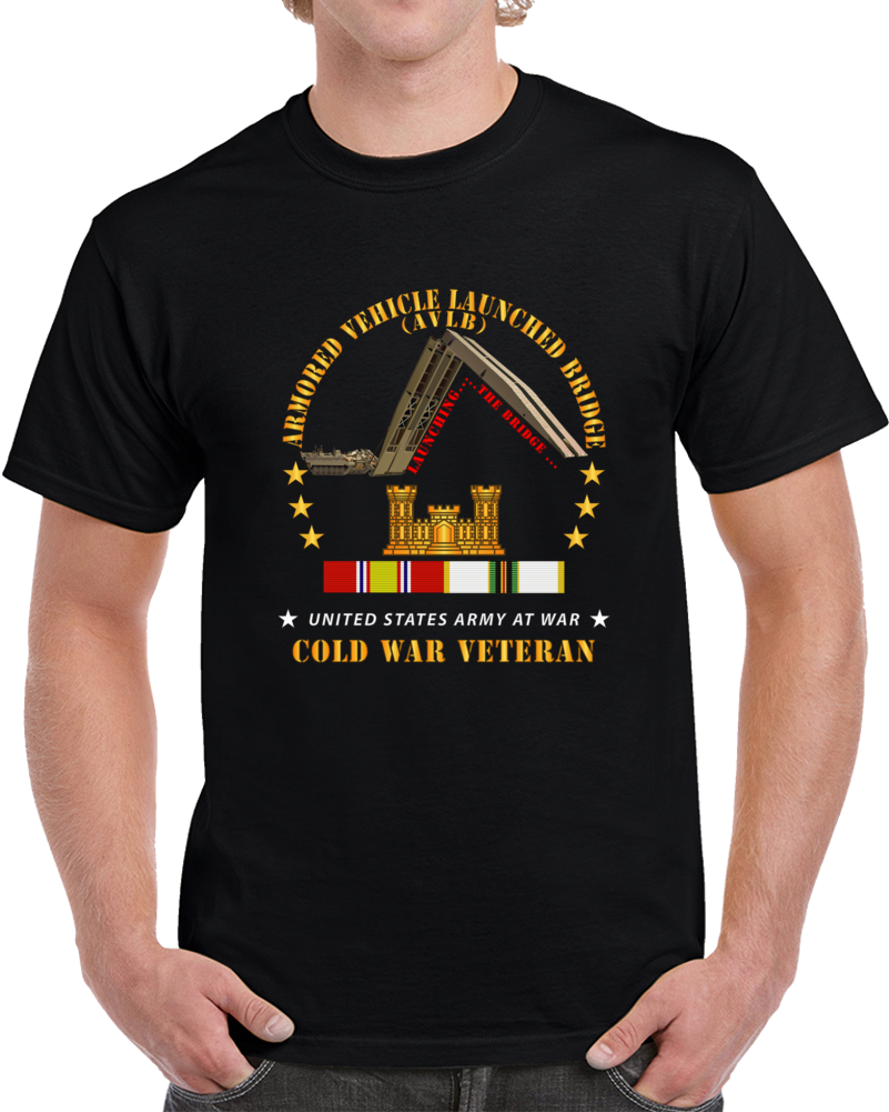 Armored Vehicle Launcher Bridge (avlb)  - Launching - W Cold War Vet X 300 T Shirt