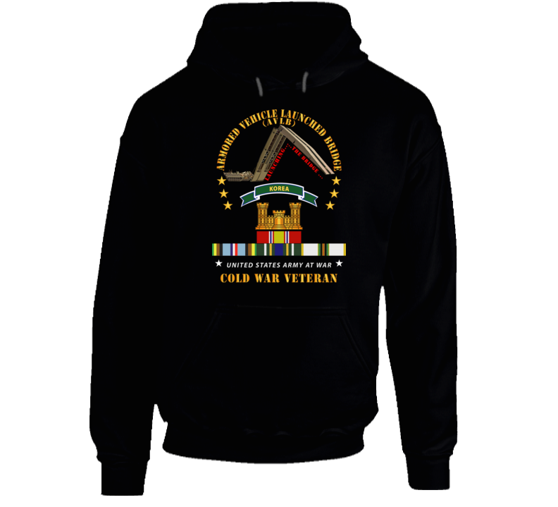 Armoured Vehicle Launcher Bridge (avlb)  - Launching - W  Koreatab - Cold War Vet X 300 Hoodie