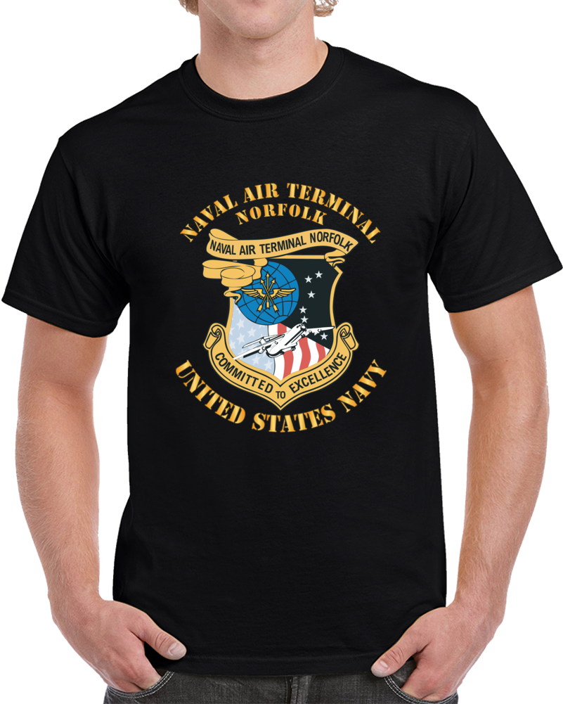 Navy - Naval Air Terminal Norfolk X 300 T Shirt