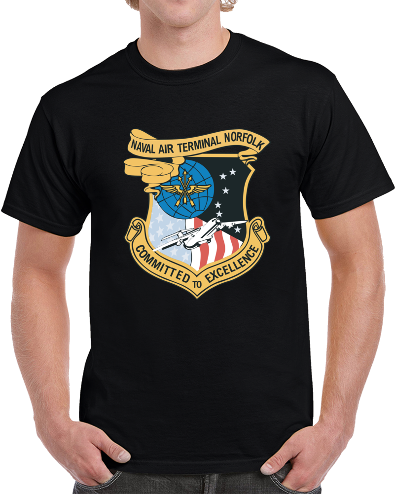 Navy - Naval Air Terminal Norfolk Wo Txt X 300 T Shirt