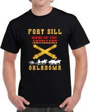 Load image into Gallery viewer, Army - Fort Sill, Home Of Artillery W Cassion - Gold X 300 T Shirt
