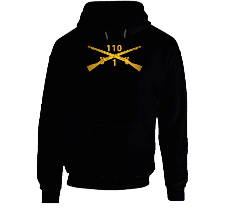 Army -  1st Battalion, 110th Infantry Regiment - Inf Branch Wo Txt X 300 Hoodie