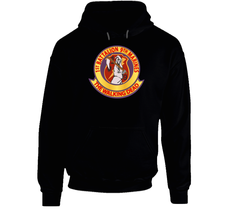 Usmc - 1st Bn 9th Marines Wo Txt Hoodie