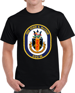 Navy - Uss John S. Mccain (ddg-56) Wo Txt T Shirt