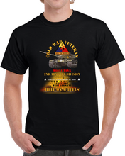 Load image into Gallery viewer, Army - Cold War Vet -  2nd Armored Division  - Garlstedt, Germany - M60a1 Tank  - Hell On Wheels W Fire X 300 T Shirt
