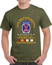 Load image into Gallery viewer, Army - 10th Mountain Division - Climb To Glory - Reforger 90, Centurion Shield  - Cold X 300 T Shirt
