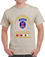 Load image into Gallery viewer, Army - 10th Mountain Division - Climb To Glory - Reforger 90, Centurion Shield  - Cold X 300 T Shirt
