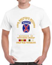 Load image into Gallery viewer, Army - 10th Mountain Division - Climb To Glory - Reforger 90, Centurion Shield  - Cold X 300 T Shirt
