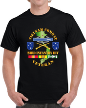 Load image into Gallery viewer, Army - Vietnam Combat Infantry Veteran W 23rd Inf Div Ssi V1 T Shirt
