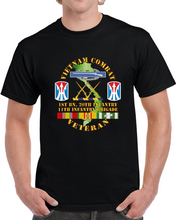 Load image into Gallery viewer, Army - Vietnam Combat Vet - Cib - Dui W 1st Bn 20th Inf - 11th Inf Bde Ssi T Shirt
