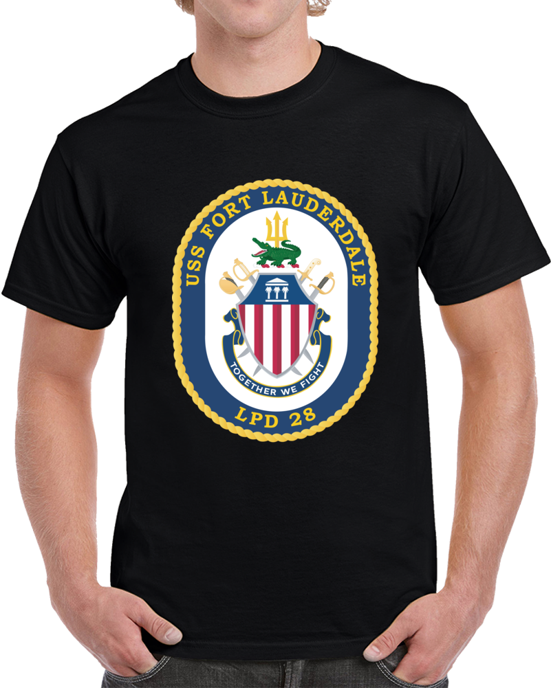 Navy - Uss Fort Lauderdale (lpd-28) Wo Txt X 300 T Shirt