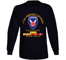 Load image into Gallery viewer, Army - 11th Airborne Division - Raid At Los BaÃ±os - Wwii W Pac Svc Long Sleeve T Shirt
