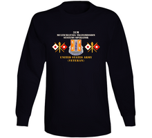 Load image into Gallery viewer, Army - 44th Signal Bn  - 31m  - Us Army - Veteran X 300dpi Long Sleeve T Shirt
