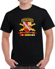 Load image into Gallery viewer, Army - 17th Field Artillery W Br - Ribbon Vn Svc Vet Tab T Shirt
