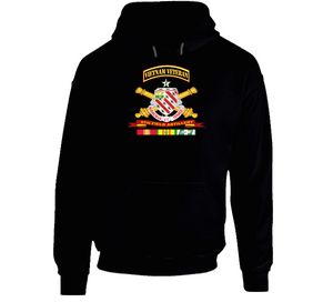 Army - 8th Field Artillery W Br - Ribbon Vn Svc Vet Tab Hoodie