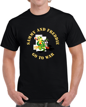 Load image into Gallery viewer, Navy - Sof - Sammy - Freddie - Go To War V1 T Shirt
