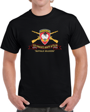 Load image into Gallery viewer, Army - 555th Parachute Infantry Battalion - Ssi - Black - Red Buffalo Soldiers W Br - Ribbon X 300 T Shirt
