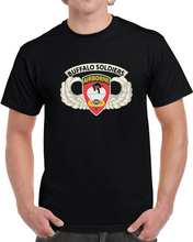 Load image into Gallery viewer, Army - Airborne Badge - 555th Parachute Infantry Bn - Ssi W  Buffalo Soldiers Tab X 300 T Shirt
