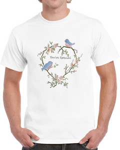 Birds - You Are Special On White T Shirt