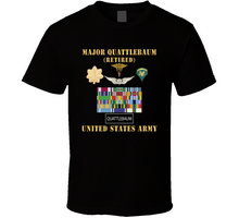 Load image into Gallery viewer, Maj Quattlebaum Retired W Ribbons T Shirt
