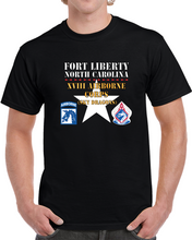 Load image into Gallery viewer, Army - Fort Liberty North Carolina - Xviii Airborne Corps (sky Dragons) - Ssi - Dui X 300 T Shirt
