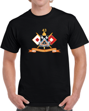 Load image into Gallery viewer, Army - 43rd Signal Battalion W Signal Branch - Br - Ribbon - Dui X 300 T Shirt
