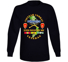 Load image into Gallery viewer, Army - Vietnam Combat Infantry Veteran W 25th Inf Div Ssi V1 Long Sleeve T Shirt
