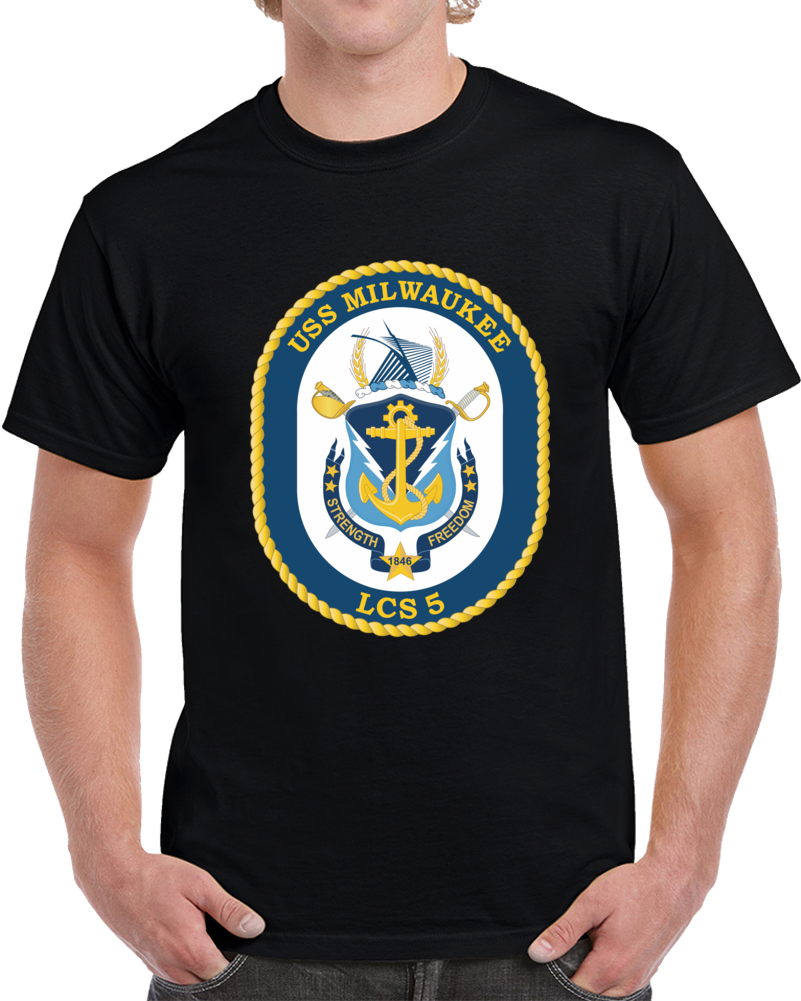 Navy - Uss Milwaukee (lcs-5) Wo Txt X 300 T Shirt