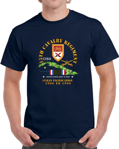Army - 15th Cavalry Regiment - Cuban Pacification W Cuba Svc Classic T Shirt