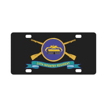 Load image into Gallery viewer, Army - 24th Infantry Regiment w Br - Ribbon X 300 Classic License Plate
