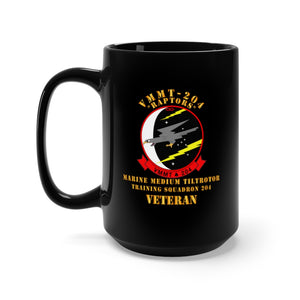 Black Mug 15oz - USMC - VMMT-204 - Veteran