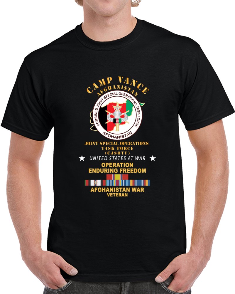 Sof - Camp Vance - Afghanistan - Combined Joint Special Operations Task Force - Oef - Afghanistan W Svc X 300 T Shirt